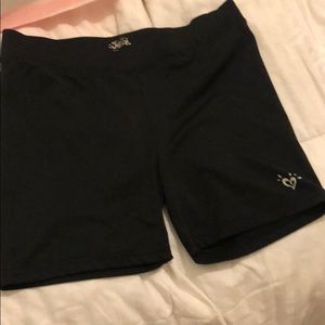 justice black shorts